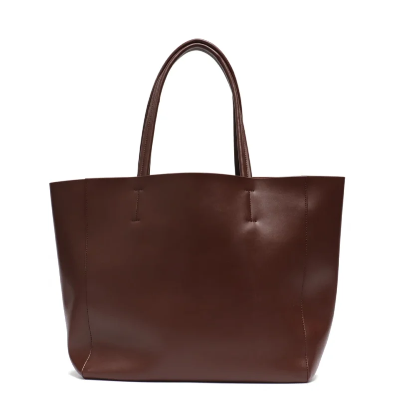 Full Grain Leather Work Tote with Laptop Compartment for Women - Professional Daily Commuter Bag - Image 12