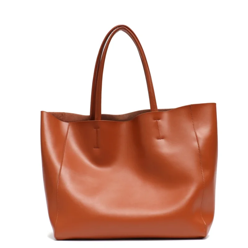 Full Grain Leather Work Tote with Laptop Compartment for Women - Professional Daily Commuter Bag - Image 9