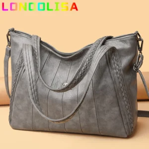 Premium Microfiber Leather Tote with Multi-Compartment Design - Versatile Women's Professional Shoulder Bag