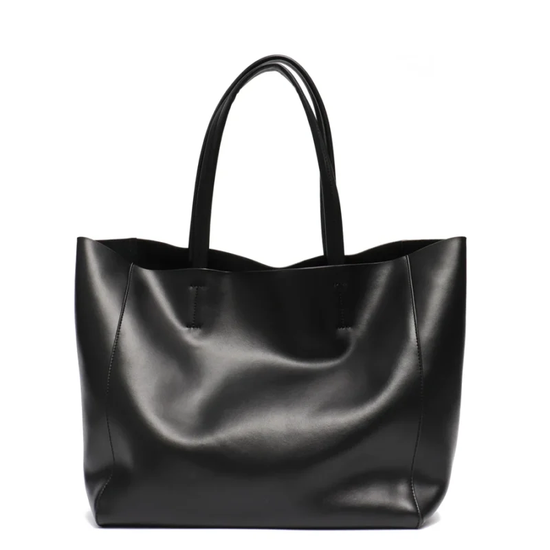 Full Grain Leather Work Tote with Laptop Compartment for Women - Professional Daily Commuter Bag - Image 10