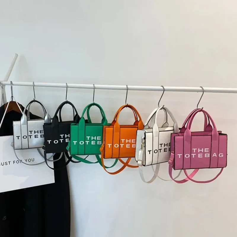 PU Leather Work Tote Bag with Letter Design - Adjustable Straps Professional Commuter Bag for Women - Image 4