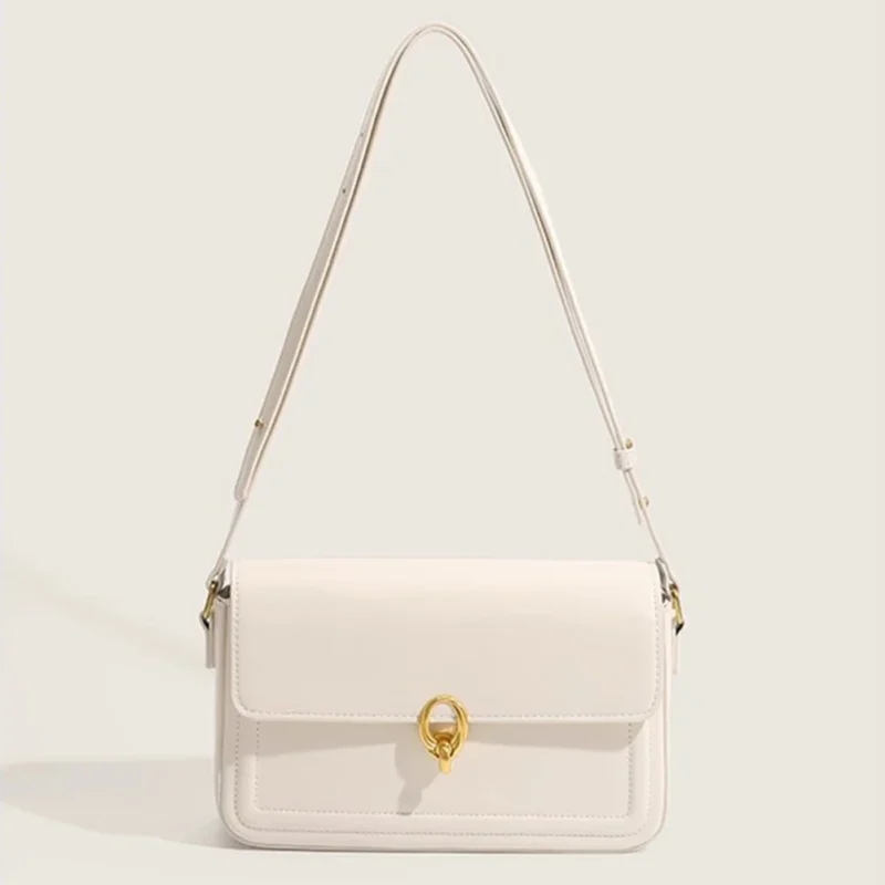 Vegan Leather Work Tote with Gold Hardware - Professional Women's Shoulder Bag - Image 7
