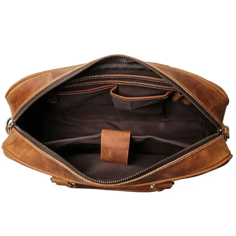Premium PVC Business Briefcase with Laptop Compartment - Professional Work Travel Bag - Image 5
