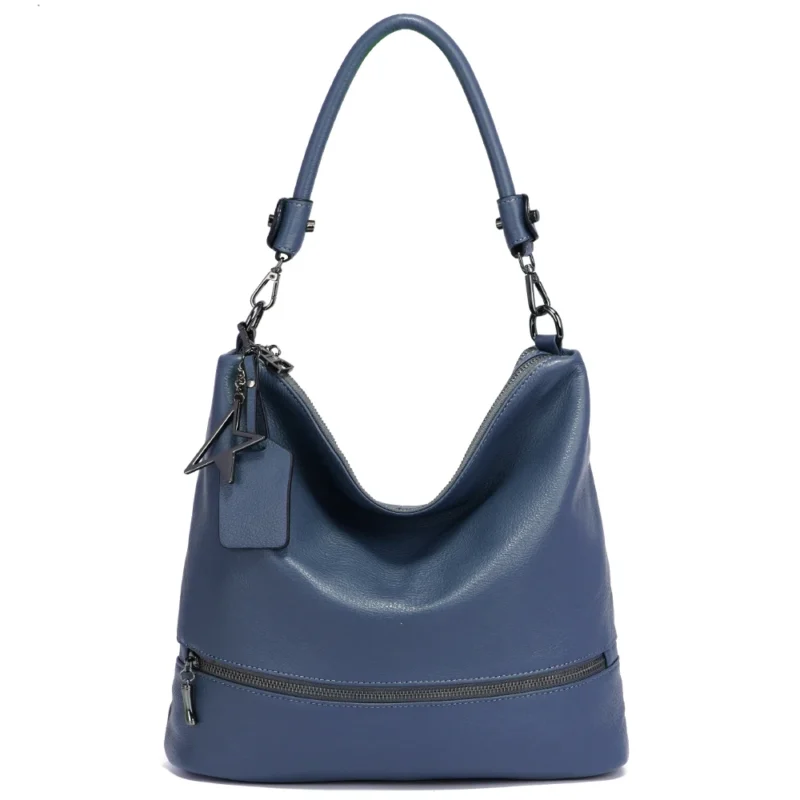 Full Grain Leather Work Tote with Multi-Compartments - Professional Women's Commuter Bag - Image 12