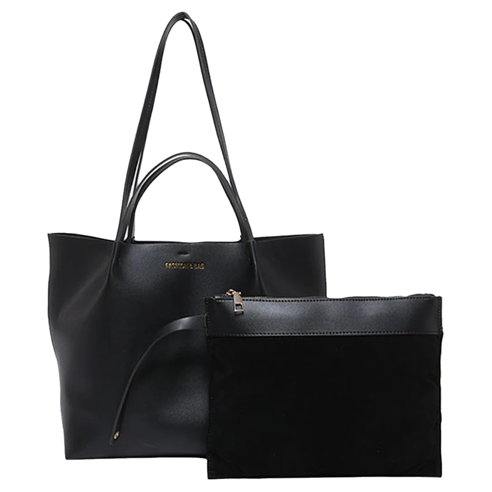 Quality faux leather tote with reinforced stitching for extended durability