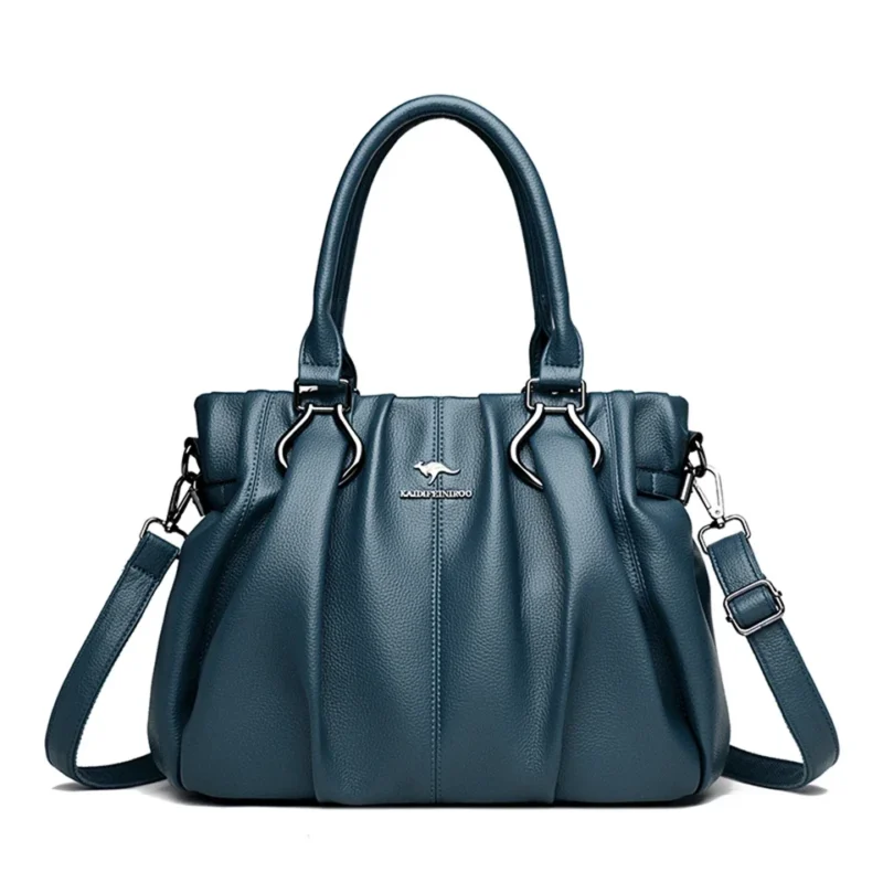 Microfiber Leather Work Tote Bag with Zipper Closure for Women - Professional Commuter Handbag - Image 10