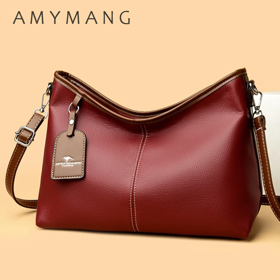 Leather crossbody styled for elegant evening wear