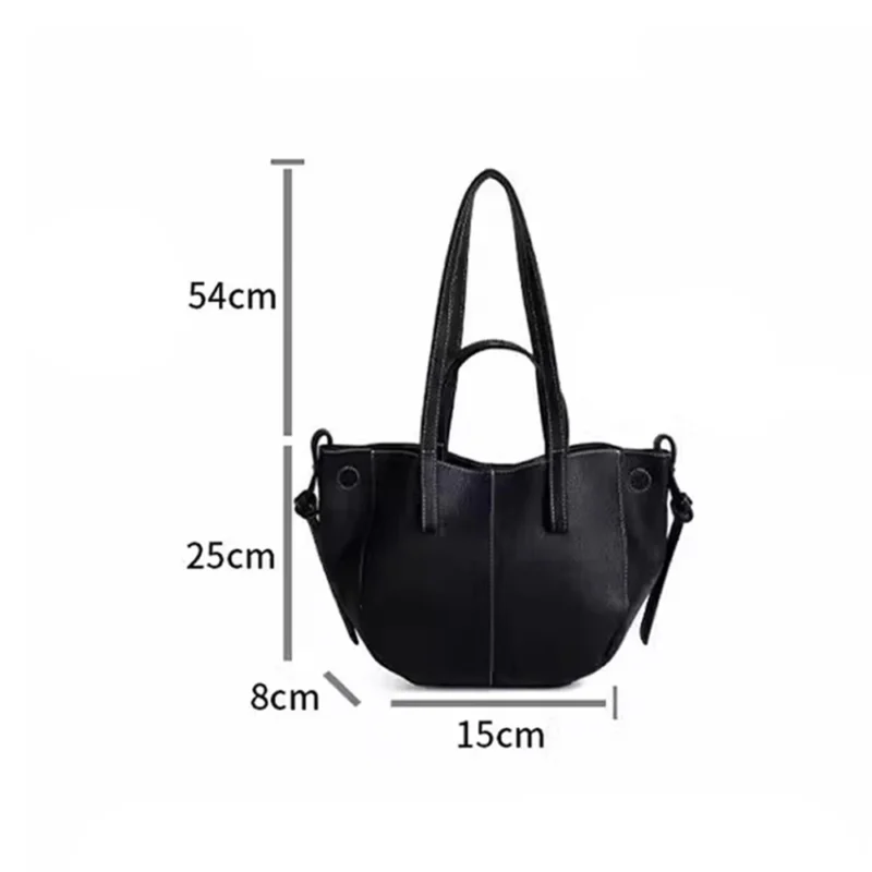 Professional Vegan Leather Tote Bag with Interior Compartments for Women - Elegant Workday Carryall - Image 2