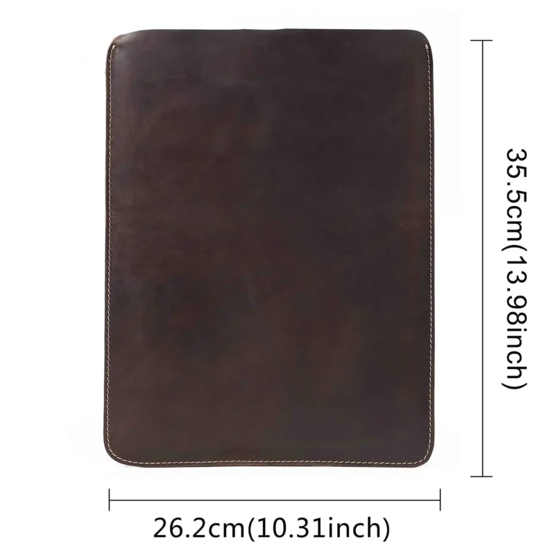 Premium Cowhide Leather Business Briefcase with Laptop Protection - Professional Document Carrier - Image 10
