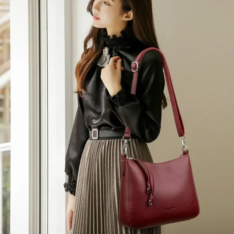 Premium Microfiber Work Tote with Compartments for Women - Professional Commuter Shoulder Bag - Image 2