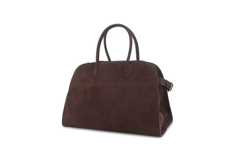 Genuine Cowhide Leather Tote with Suede Interior - Large Capacity Professional Work Bag for Women - Image 8