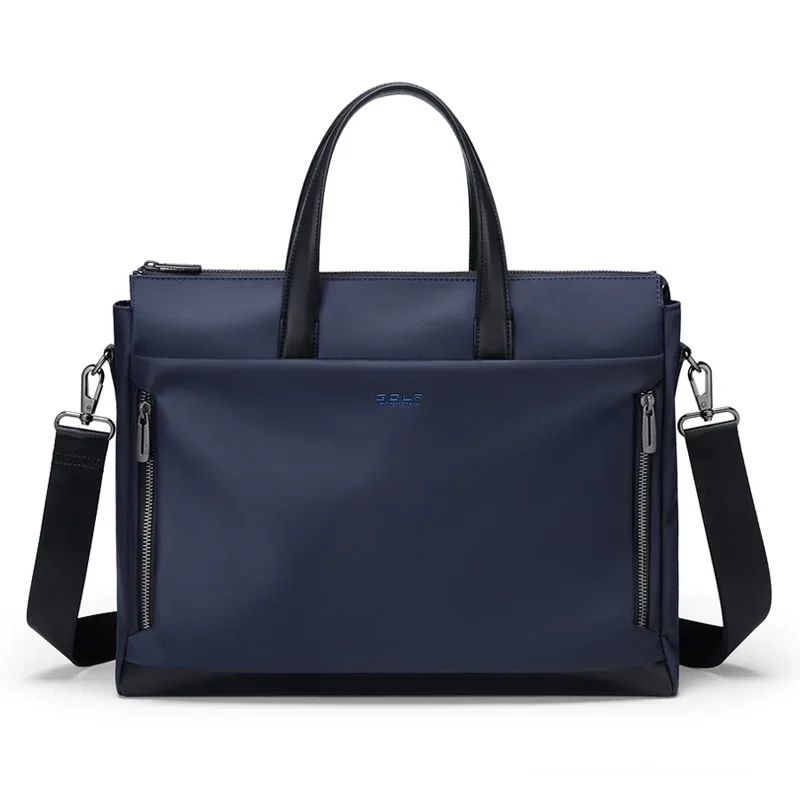 Tech-optimized gender-neutral messenger bag with modern organizational features