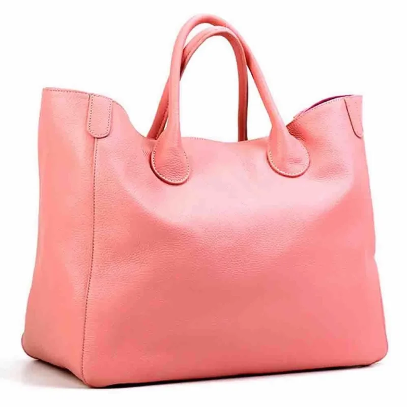 Full Grain Leather Oversized Tote Bag with Organizer Pockets for Professional Women - Daily Commuter & Travel Carryall - Image 5
