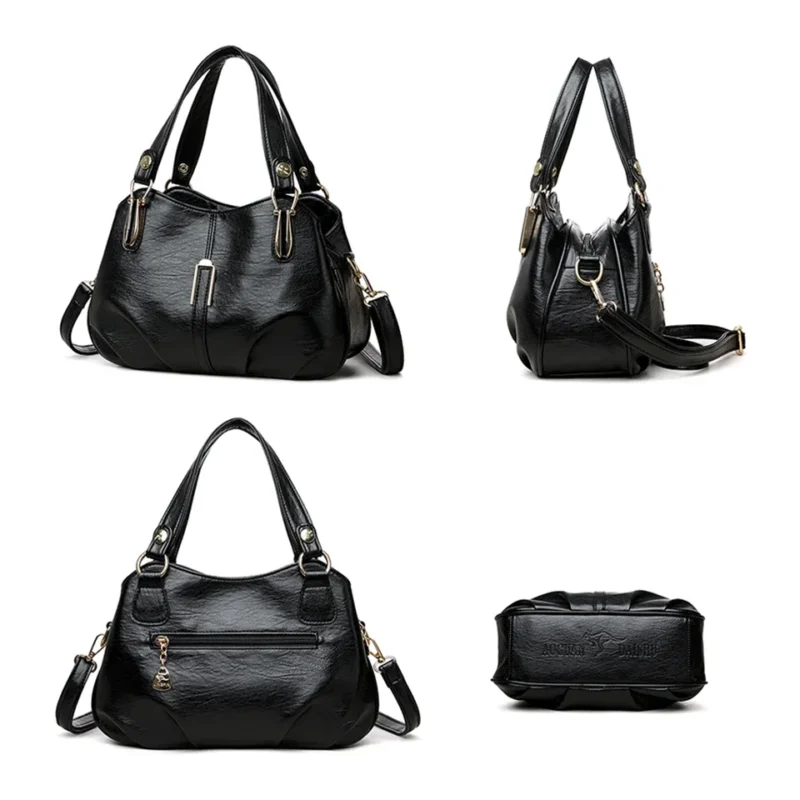 Professional Microfiber Work Tote with Laptop Compartment for Women - Versatile Commuter Bag - Image 5