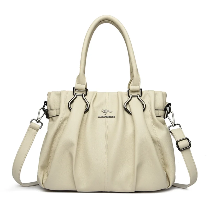 Microfiber Leather Work Tote Bag with Zipper Closure for Women - Professional Commuter Handbag - Image 11