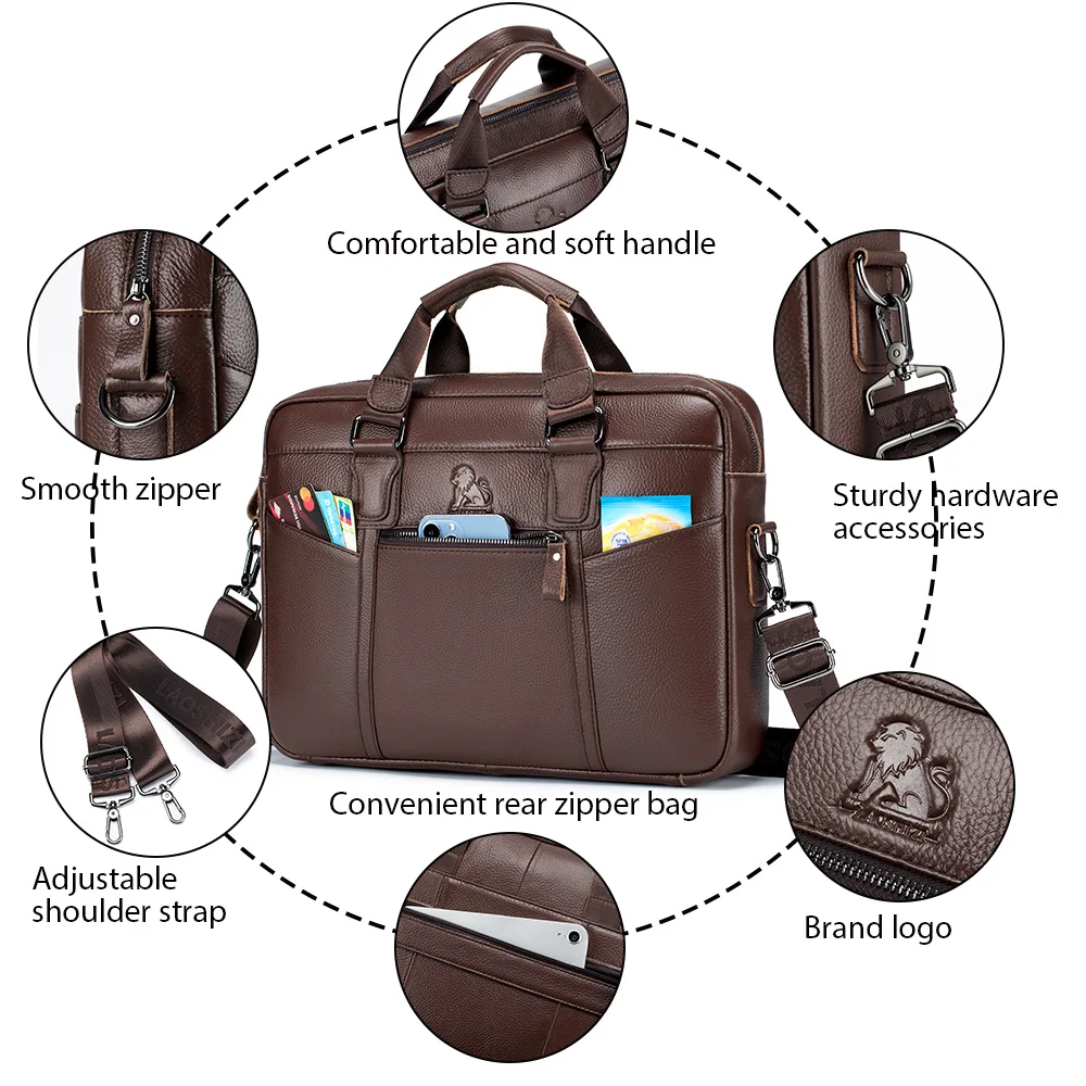 Applying protective treatment to prevent scratches on leather briefcases
