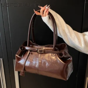 Premium Vegan Leather Hobo Bag with Tassel Detail - Slouchy Professional Tote for Women