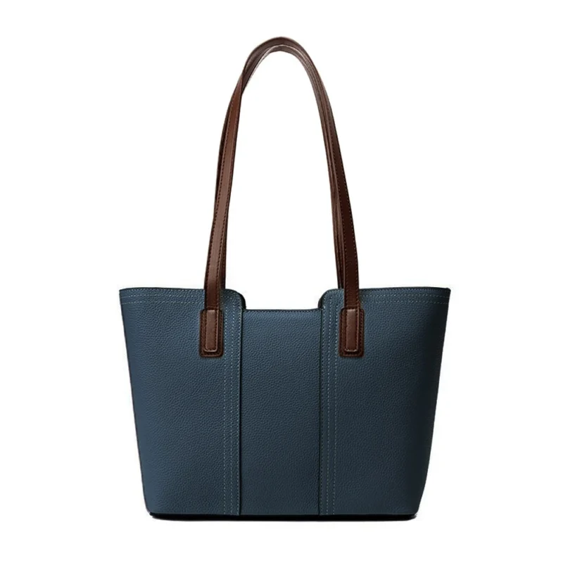 Genuine Leather Work Tote with Laptop Compartment - Professional Women's Handbag - Image 9
