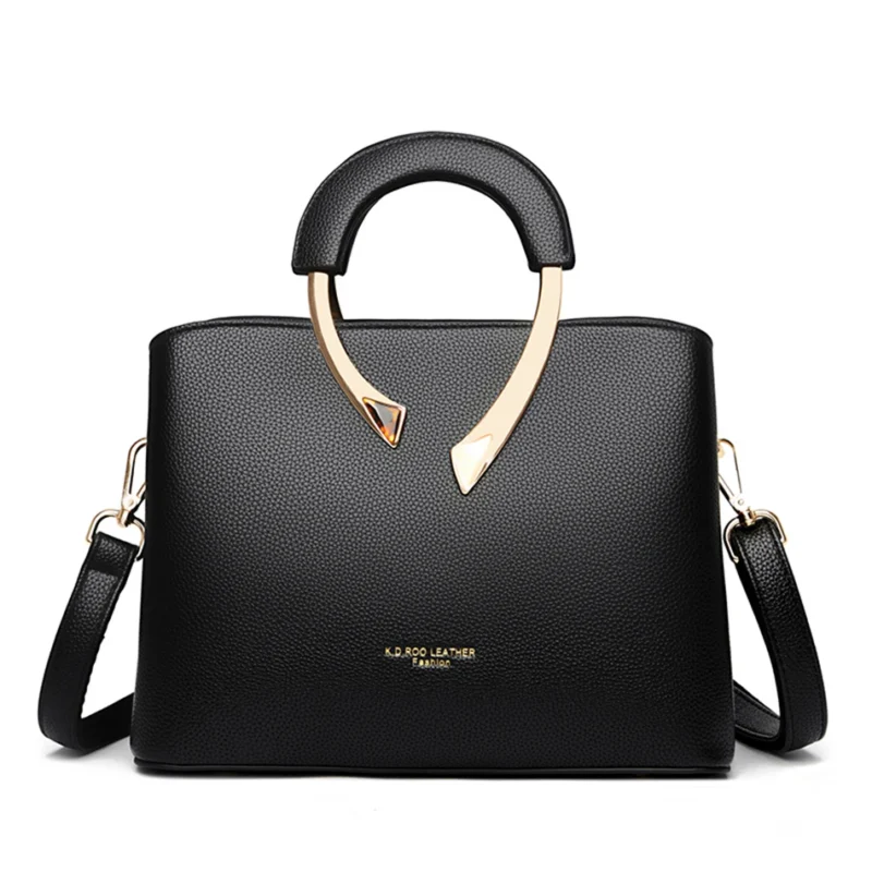 Microfiber Leather Casual Tote Bag with Multiple Compartments for Women - Professional & Versatile - Image 11