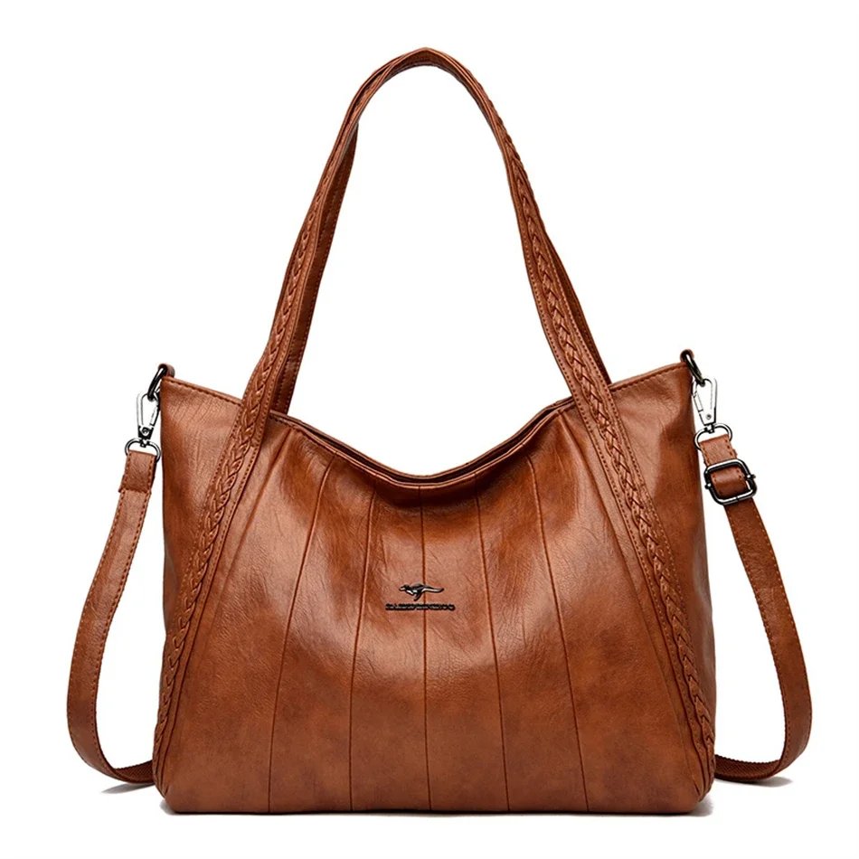 Professional leather tote with proper organization for daily commuting