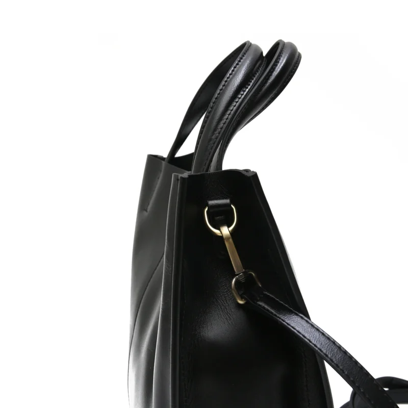 Full Grain Genuine Leather Work Tote with Laptop Compartment for Women - Professional Business Handbag - Image 2