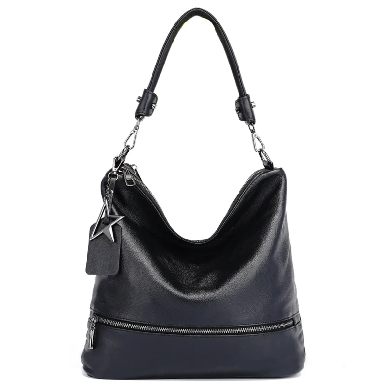 Full Grain Leather Work Tote with Multi-Compartments - Professional Women's Commuter Bag - Image 8