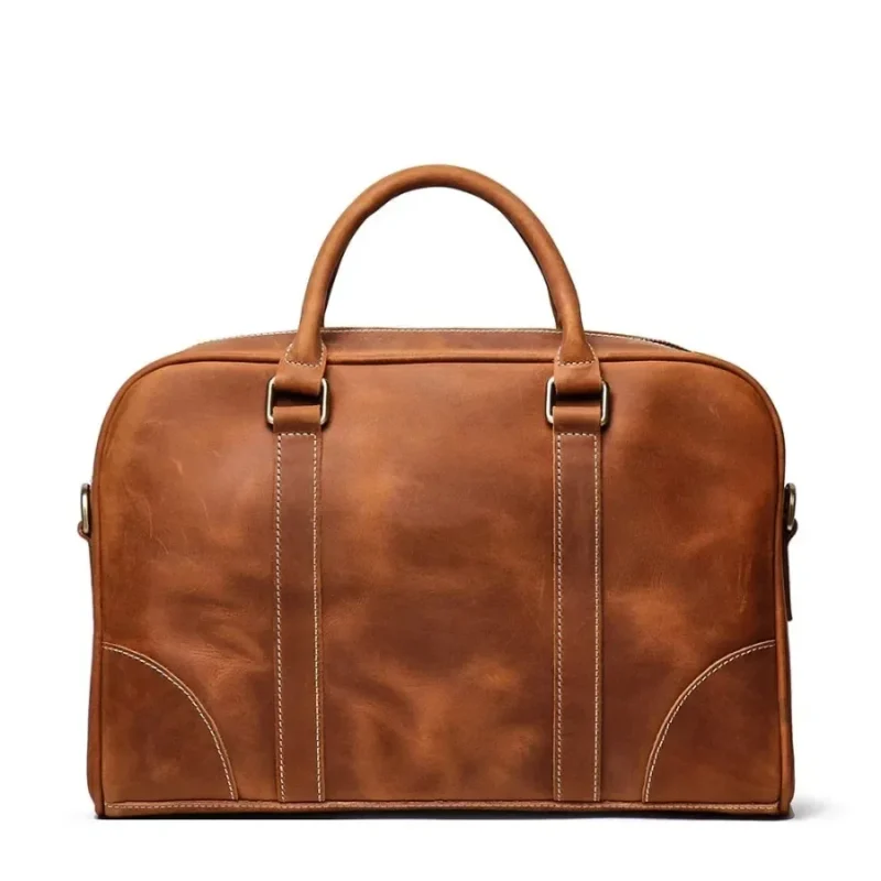 Premium PVC Business Briefcase with Laptop Compartment - Professional Work Travel Bag - Image 2