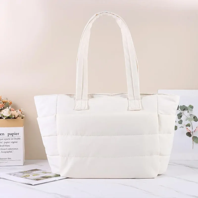 Professional Polyester Tote Bag with Multiple Compartments for Women - Large Capacity Work Shoulder Bag - Image 3
