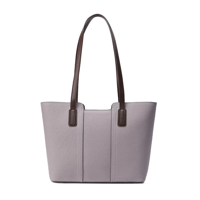Genuine Leather Work Tote with Laptop Compartment - Professional Women's Handbag - Image 12