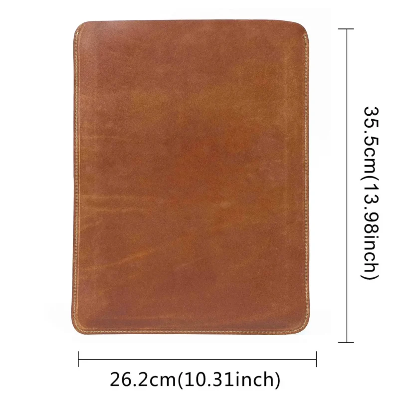 Premium Cowhide Leather Business Briefcase with Laptop Protection - Professional Document Carrier - Image 9
