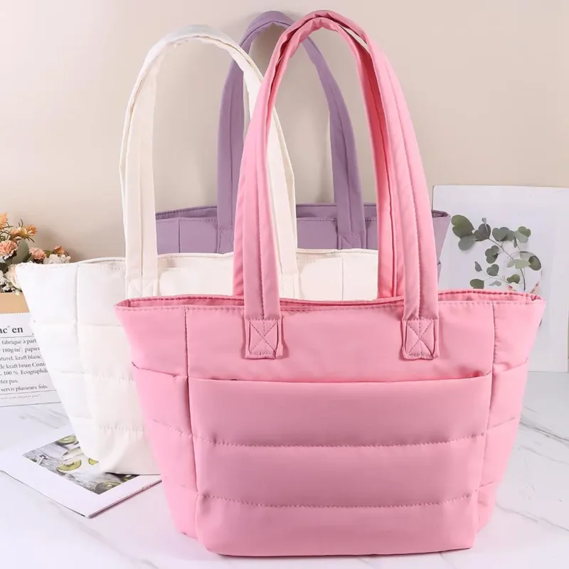 Professional Polyester Tote Bag with Multiple Compartments for Women - Large Capacity Work Shoulder Bag - Image 5