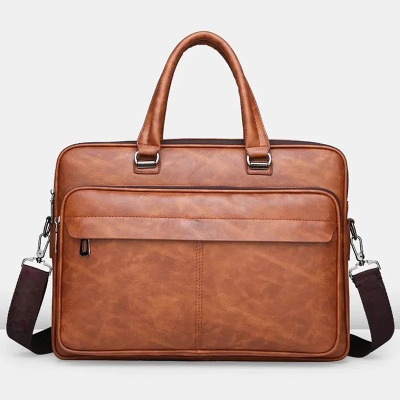 Proper drying technique for a rain-soaked leather briefcase with paper stuffing to maintain shape
