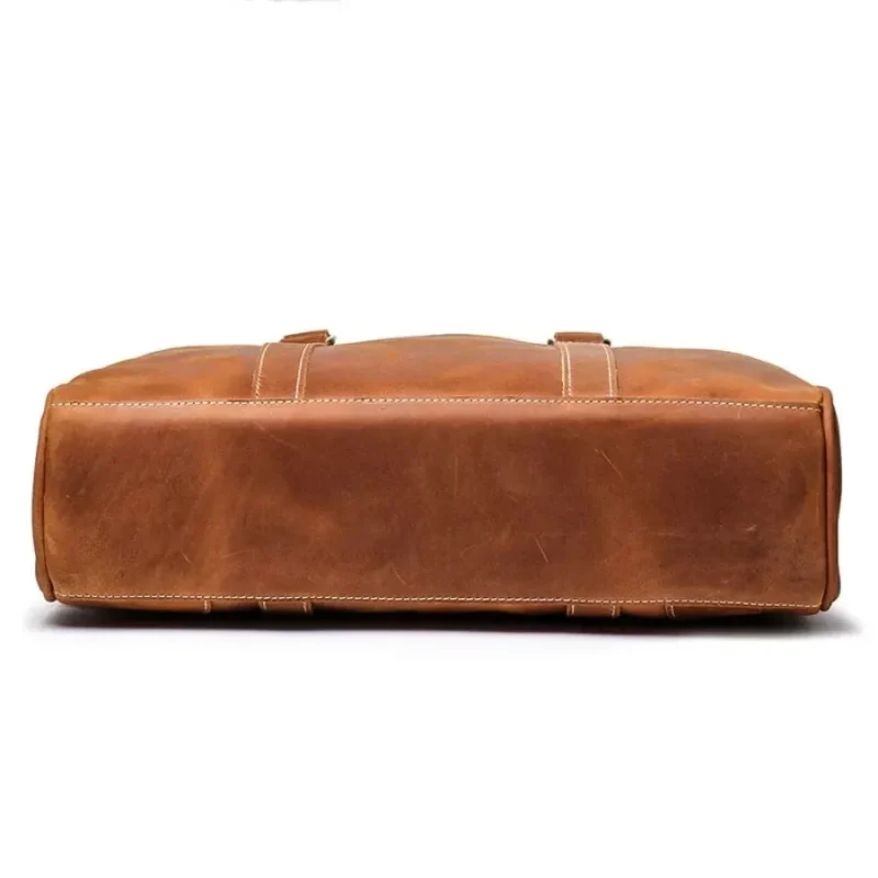 Premium PVC Business Briefcase with Laptop Compartment - Professional Work Travel Bag - Image 4