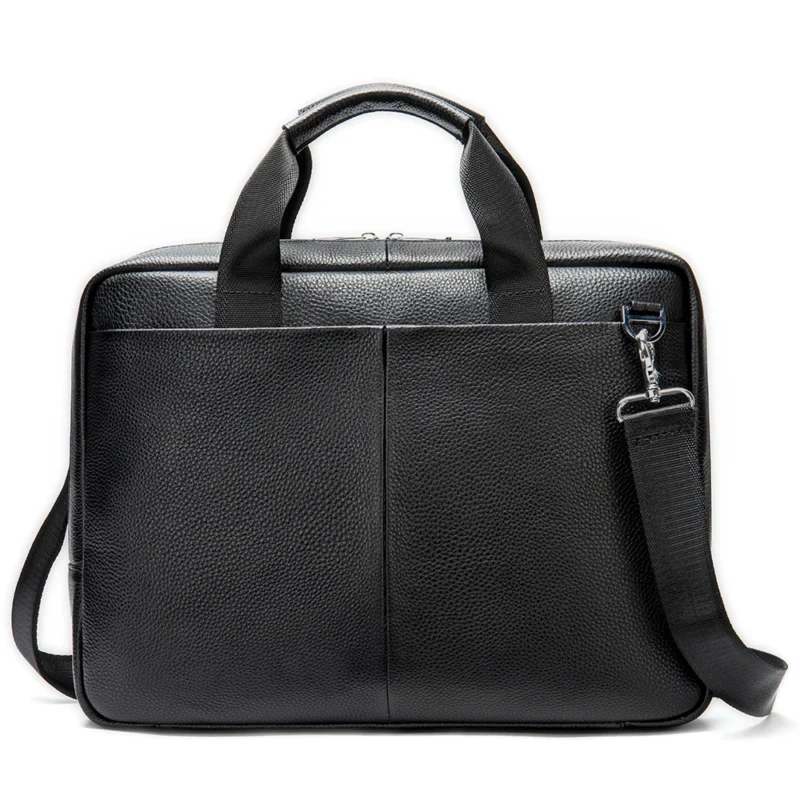 Full Grain Leather Executive Briefcase with 15-Inch Laptop Compartment - Professional Business Bag for Men - Image 7