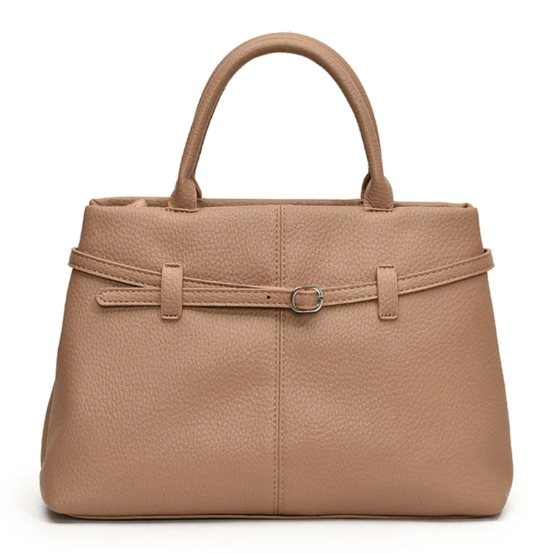Vegan Leather Work Tote with Padded Handles - Professional Women's Shoulder Bag for Office - Image 7