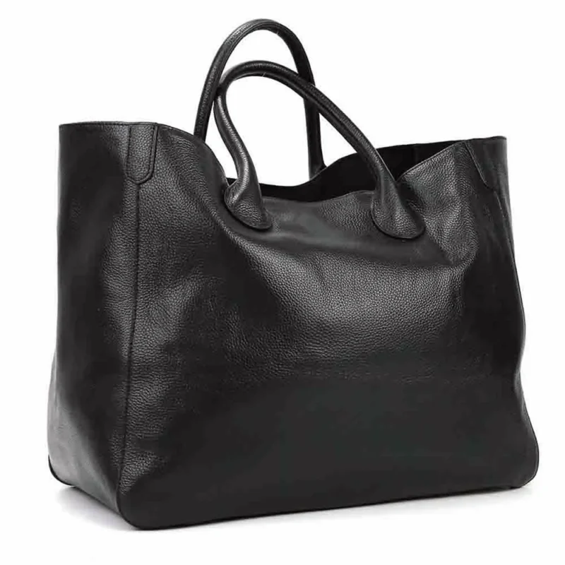 Full Grain Leather Oversized Tote Bag with Organizer Pockets for Professional Women - Daily Commuter & Travel Carryall - Image 6