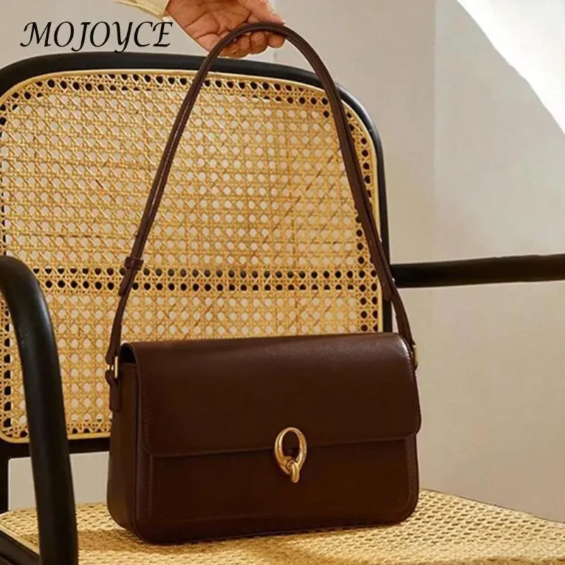 Vegan Leather Work Tote with Gold Hardware - Professional Women's Shoulder Bag