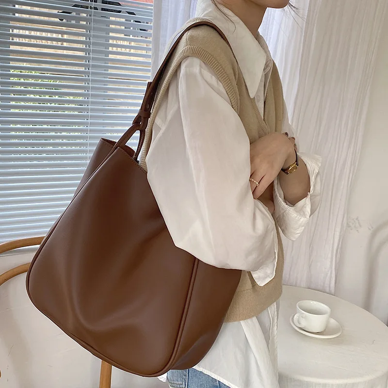 Premium leather work tote with document organization features