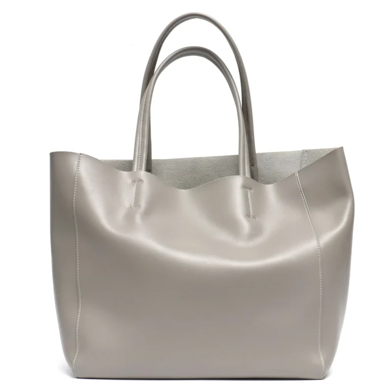 Full Grain Leather Work Tote with Laptop Compartment for Women - Professional Daily Bag - Image 8