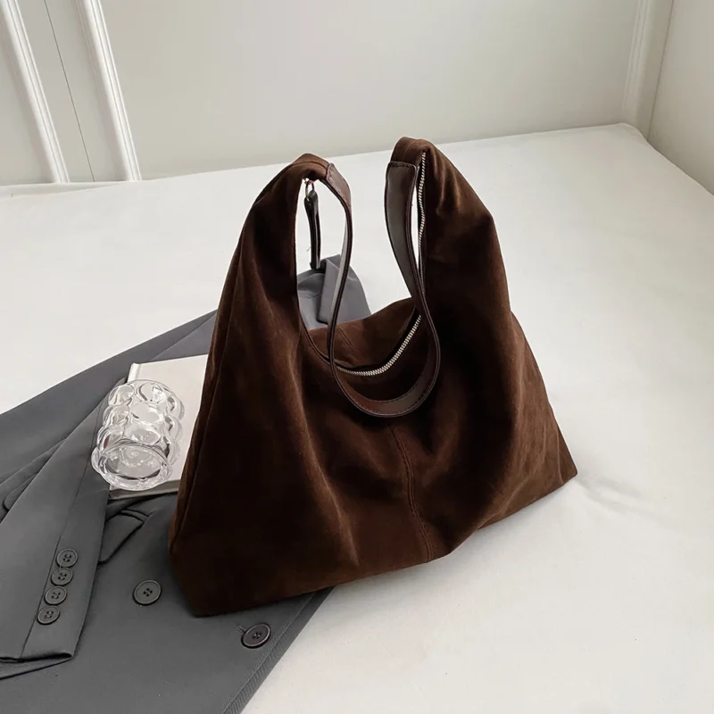 PU Leather Work Tote with Zipper - Large Capacity Professional Shoulder Bag for Women - Image 7