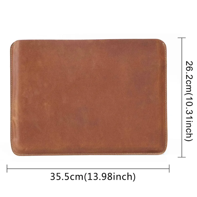 Premium Cowhide Leather Business Briefcase with Laptop Protection - Professional Document Carrier - Image 7