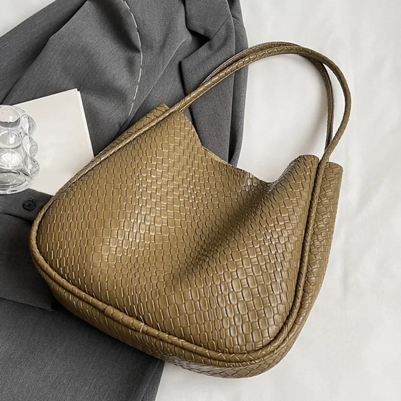 Vegan Leather Woven Tote Bag with Zipper Closure - Professional Work Shopper with Large Capacity - Image 9