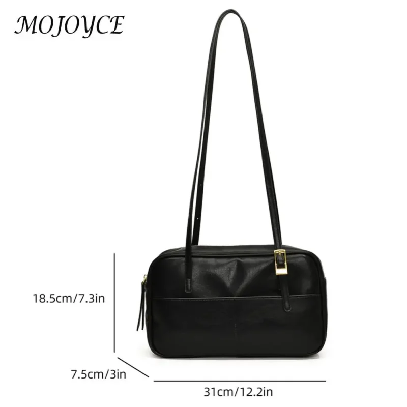 Premium PU Leather Boston Tote Bag with Adjustable Strap for Professional Women - Office & Travel Handbag - Image 5