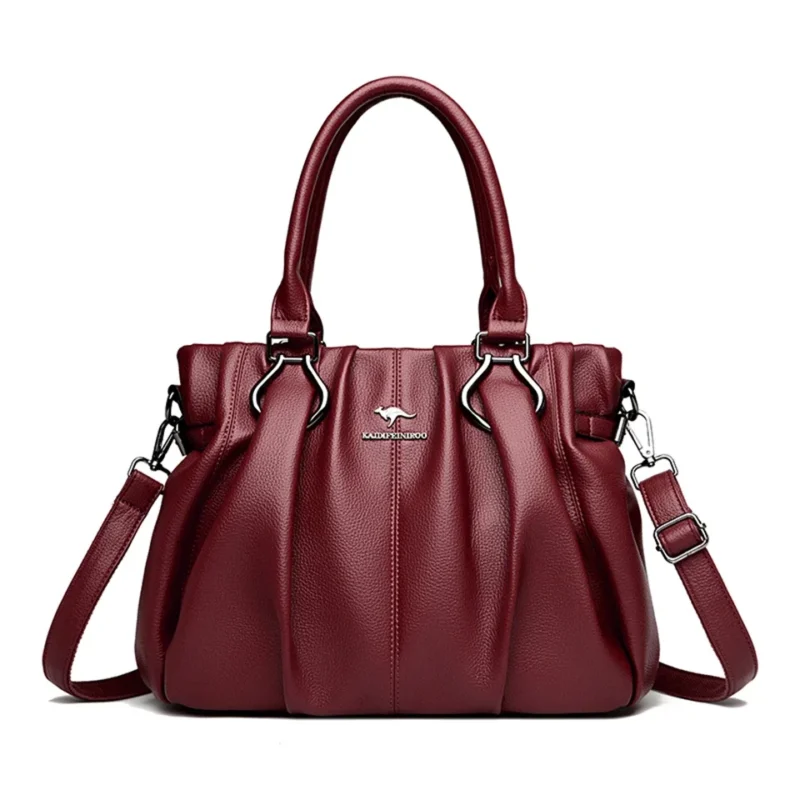 Microfiber Leather Work Tote Bag with Zipper Closure for Women - Professional Commuter Handbag - Image 7