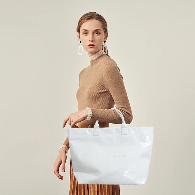 PVC Professional Work Tote with Large Capacity - Versatile Commuter Bag for Women - Image 3