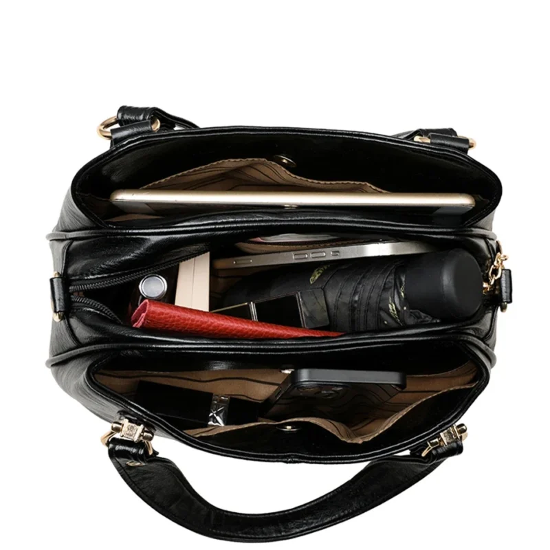 Professional Microfiber Work Tote with Laptop Compartment for Women - Versatile Commuter Bag - Image 6
