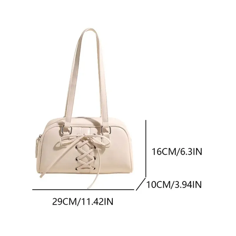 Y2K Aesthetic Red PU Leather Shoulder Bag with Top Handle for Women - Fashion Tote Purse - Image 20