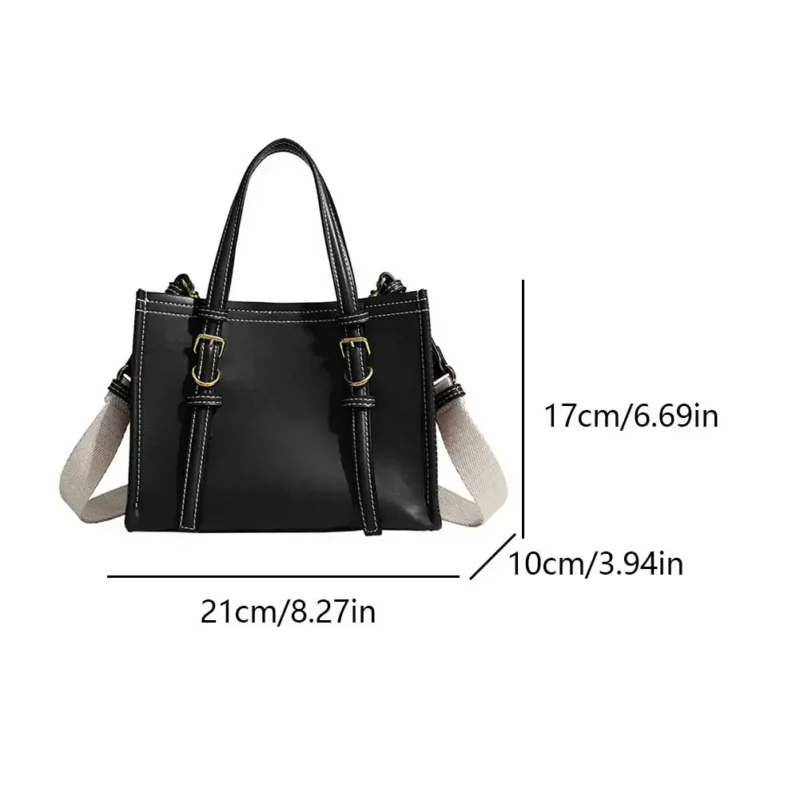 Premium PU Leather Work Tote with Top Handle - Large Capacity Professional Shoulder Bag for Women - Image 7