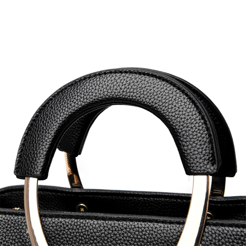 Microfiber Leather Casual Tote Bag with Multiple Compartments for Women - Professional & Versatile - Image 6