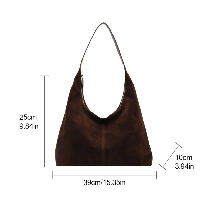 PU Leather Work Tote with Zipper - Large Capacity Professional Shoulder Bag for Women - Image 6
